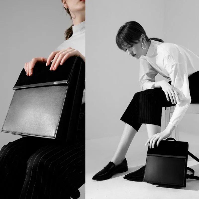 Stylish Ladies Small Black Leather Backpack Bag Purse Fashion Backpacks for Women