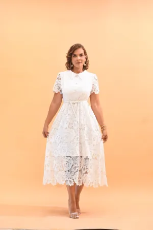 The Elegant Dress White
