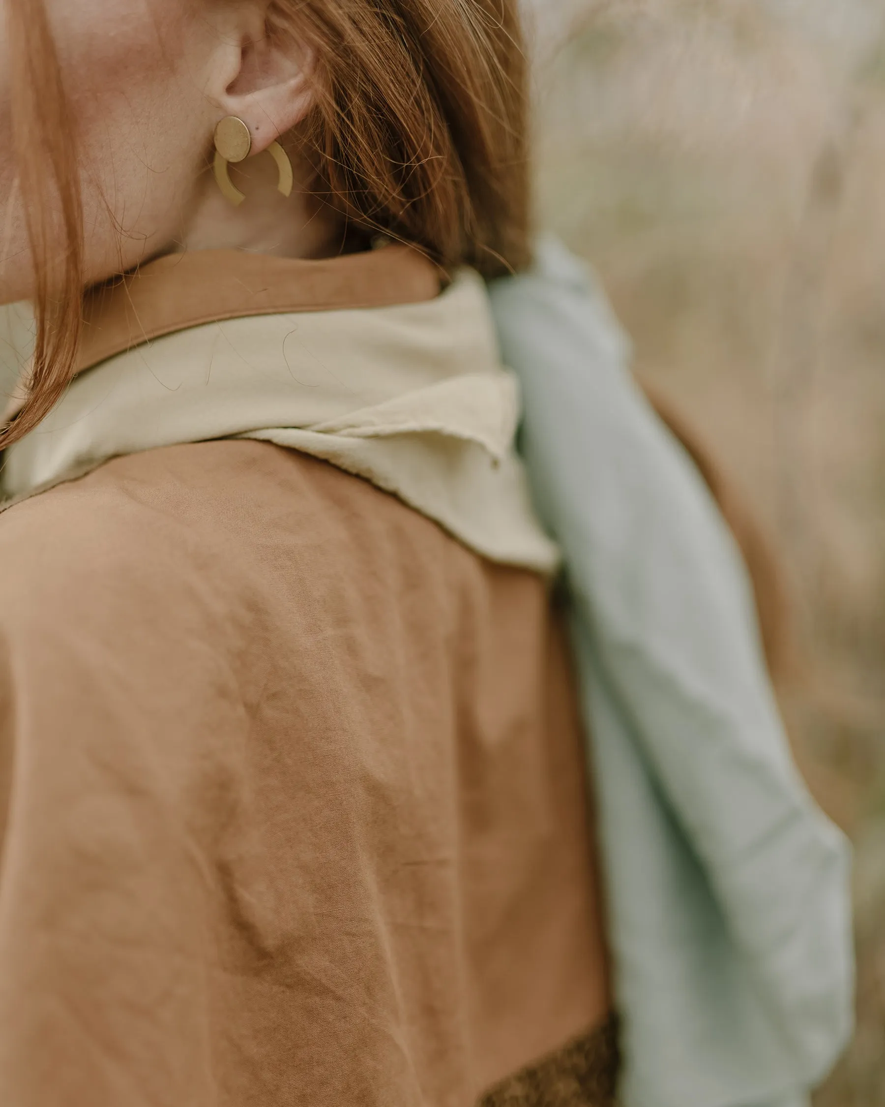 'The Scout' Washable Silk Scarf in Cream
