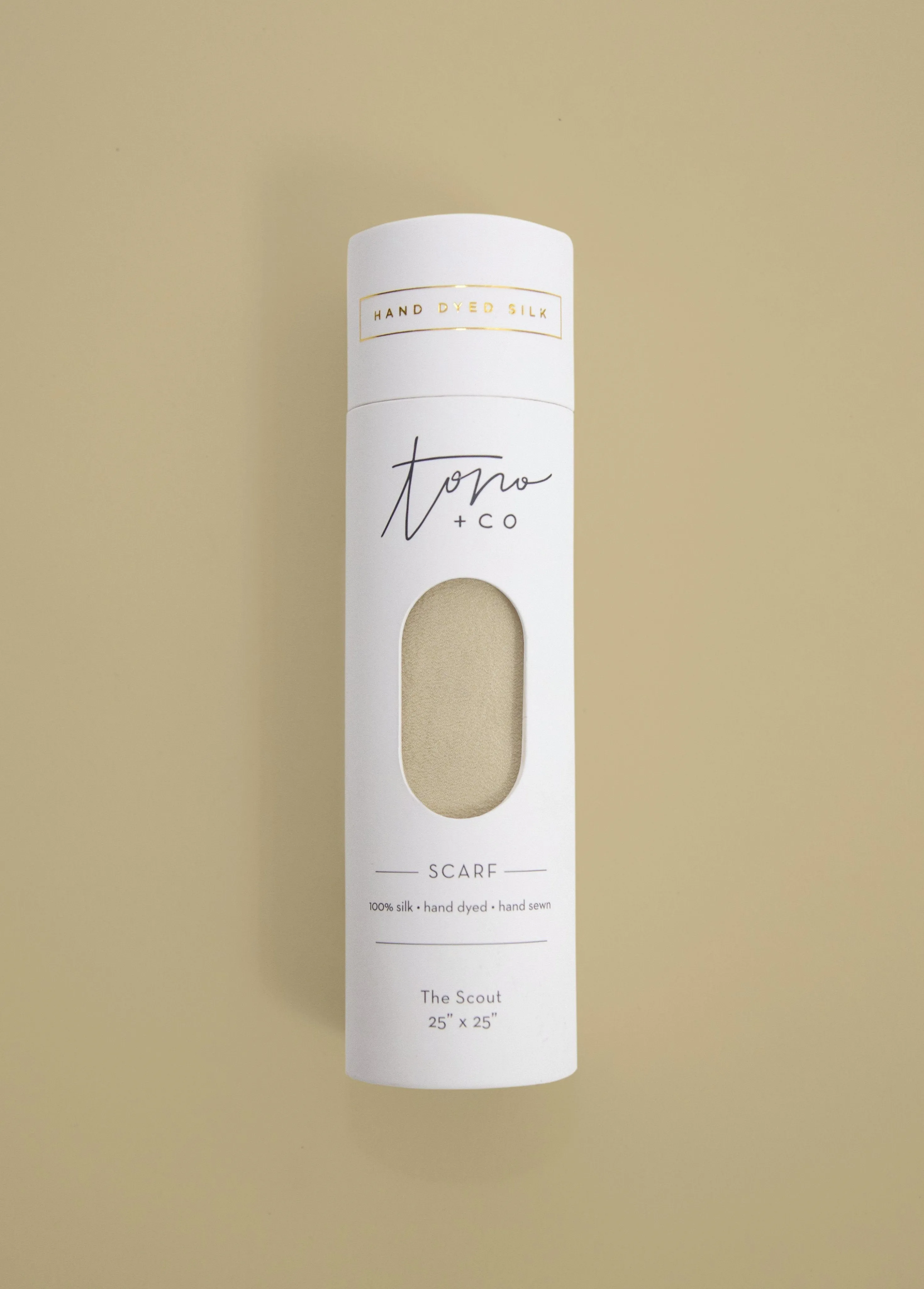 'The Scout' Washable Silk Scarf in Cream