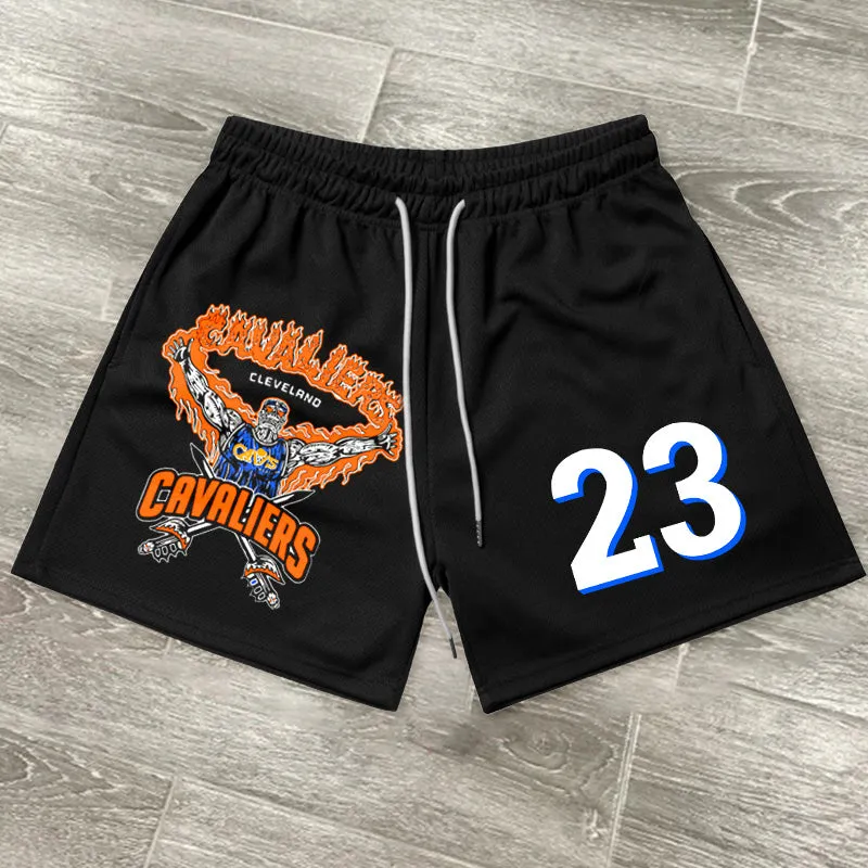 Trendy brand personality casual retro sports shorts