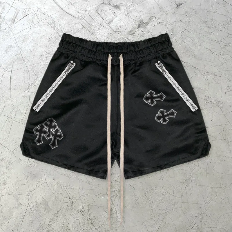 Trendy hip-hop cross retro street shorts