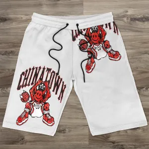 Trendy street retro cartoon casual shorts