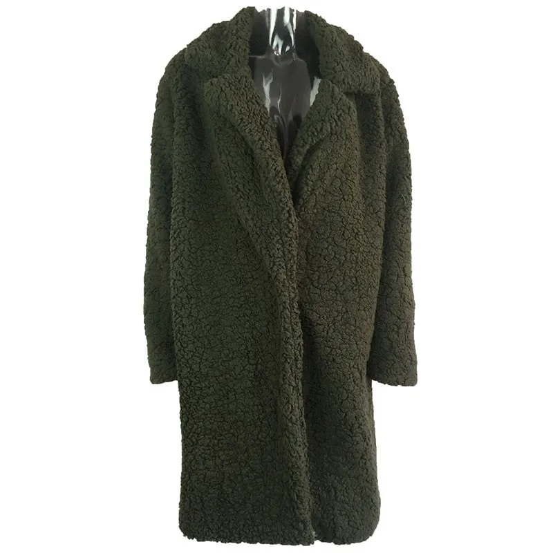 Trendy Winter Shaggy Long Super Warm Coat