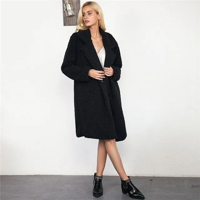 Trendy Winter Shaggy Long Super Warm Coat