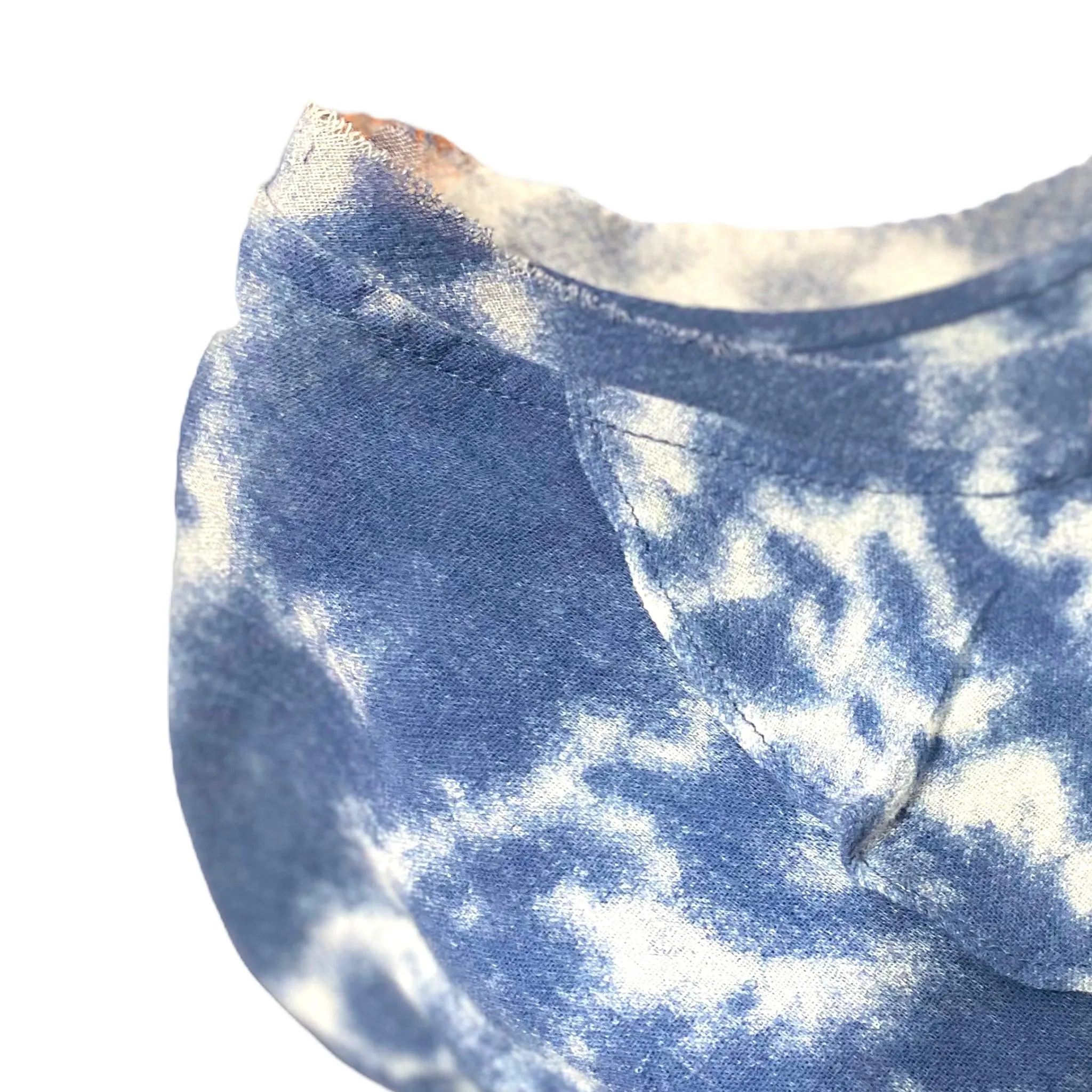V Neck Tie Dye Blouse