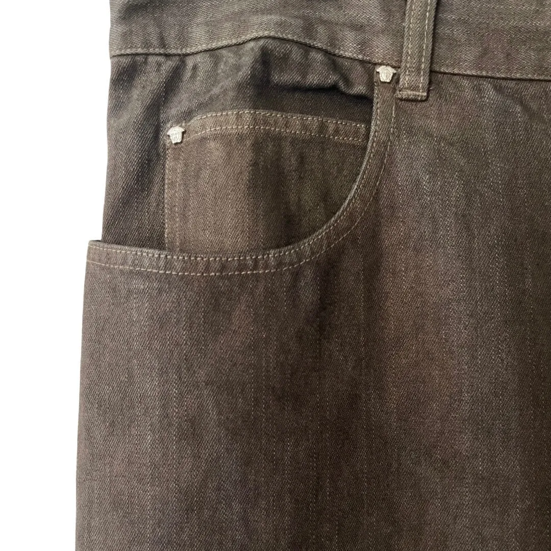 Versace Relaxed Denim Jeans in Resin / 36" Waist