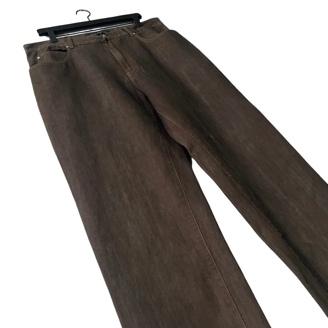 Versace Relaxed Denim Jeans in Resin / 36" Waist