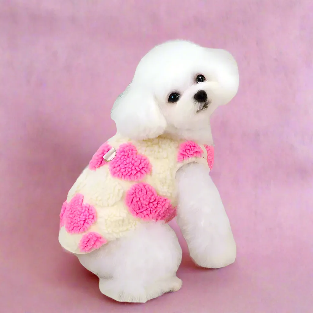 Warm Heart Dog Fleece