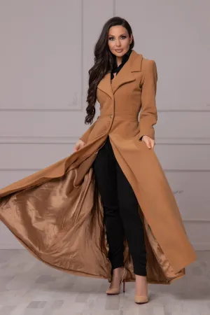 WARM MAXI CAMEL COAT