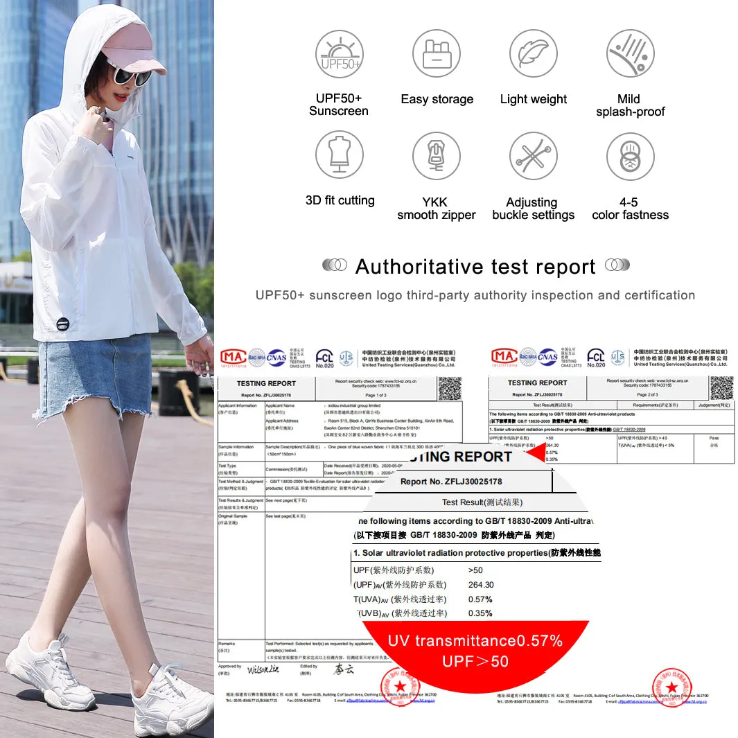 Women's UPF50  Adjustable Lightweight Sun Protection Jacket